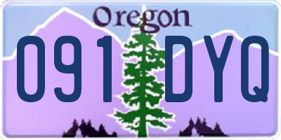 OR license plate 091DYQ
