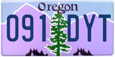OR license plate 091DYT