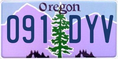 OR license plate 091DYV