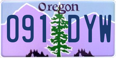 OR license plate 091DYW