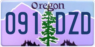 OR license plate 091DZD