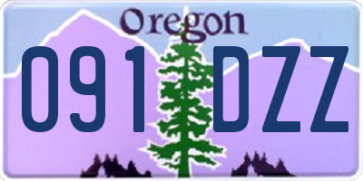 OR license plate 091DZZ