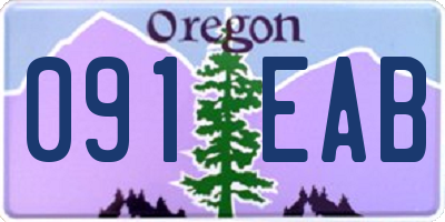 OR license plate 091EAB