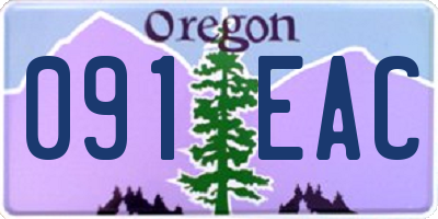 OR license plate 091EAC