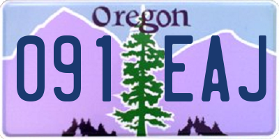 OR license plate 091EAJ