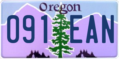 OR license plate 091EAN