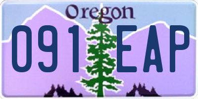 OR license plate 091EAP