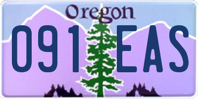 OR license plate 091EAS