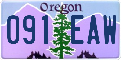 OR license plate 091EAW