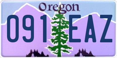 OR license plate 091EAZ
