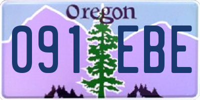 OR license plate 091EBE