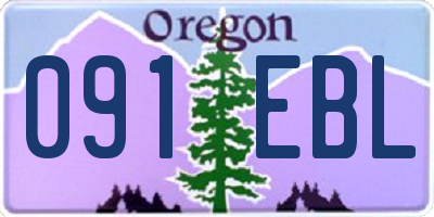 OR license plate 091EBL