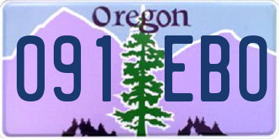 OR license plate 091EBO