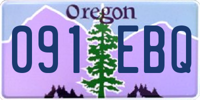 OR license plate 091EBQ