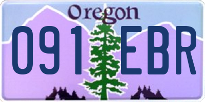 OR license plate 091EBR