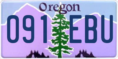 OR license plate 091EBU