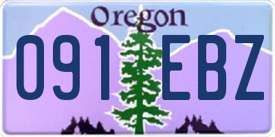 OR license plate 091EBZ