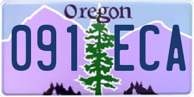 OR license plate 091ECA