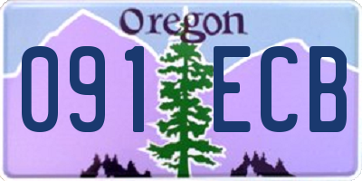 OR license plate 091ECB