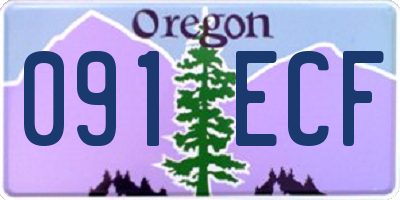 OR license plate 091ECF