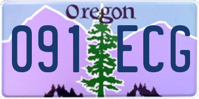 OR license plate 091ECG