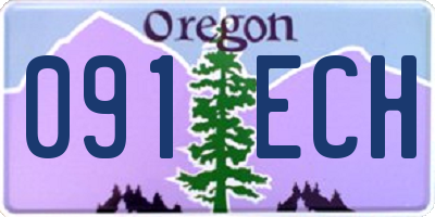 OR license plate 091ECH