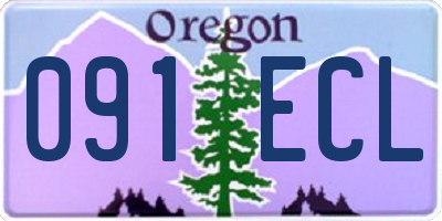 OR license plate 091ECL
