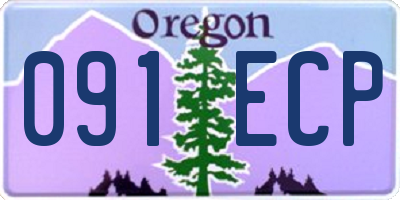 OR license plate 091ECP