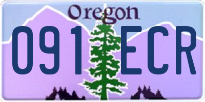 OR license plate 091ECR