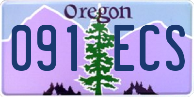 OR license plate 091ECS