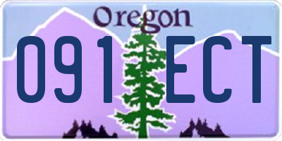 OR license plate 091ECT