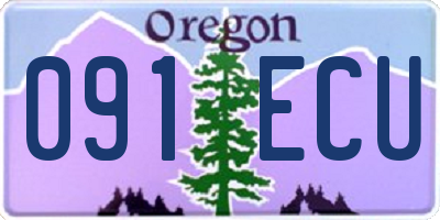 OR license plate 091ECU