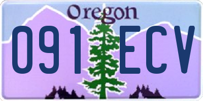 OR license plate 091ECV