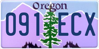 OR license plate 091ECX