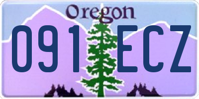 OR license plate 091ECZ