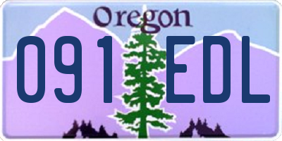 OR license plate 091EDL