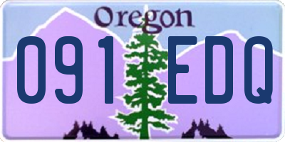 OR license plate 091EDQ