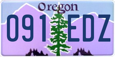 OR license plate 091EDZ
