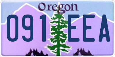 OR license plate 091EEA
