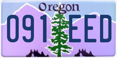 OR license plate 091EED