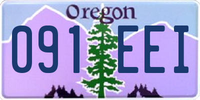 OR license plate 091EEI