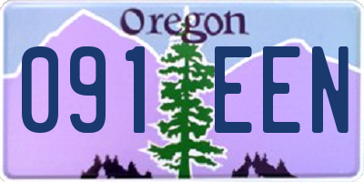 OR license plate 091EEN
