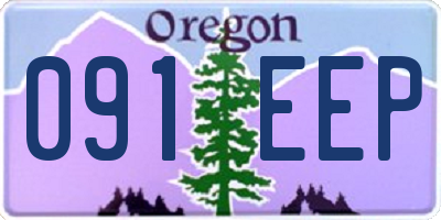 OR license plate 091EEP