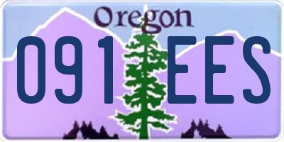 OR license plate 091EES