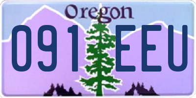 OR license plate 091EEU