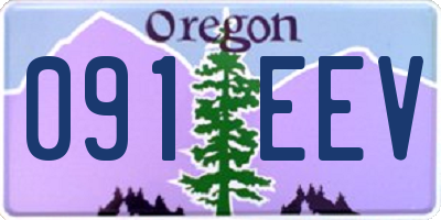 OR license plate 091EEV