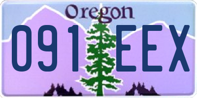 OR license plate 091EEX