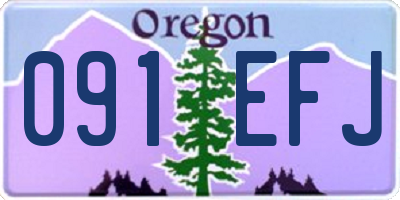 OR license plate 091EFJ