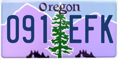 OR license plate 091EFK
