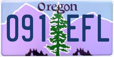 OR license plate 091EFL